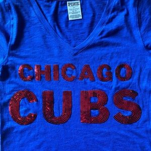 Victoria’s Secret PINK Chicago Cubs Sequin Shirt